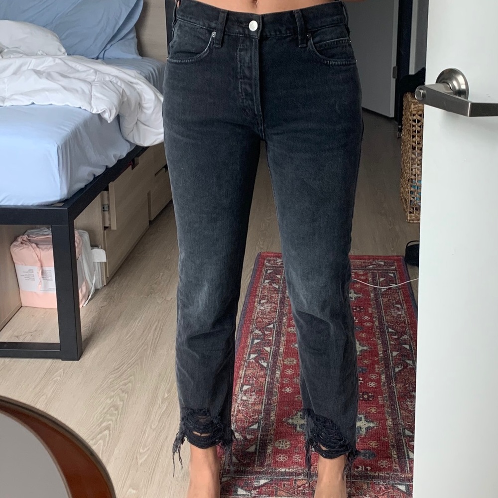 Free people low rise black jeans